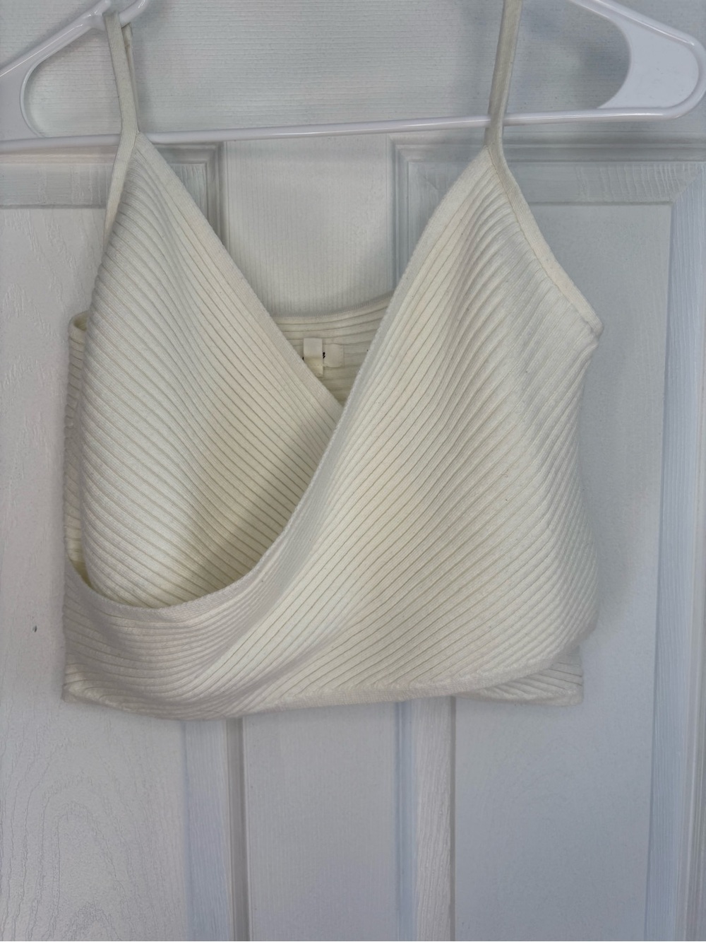 Aerie Ribbed Wrap Cropped Cami Top